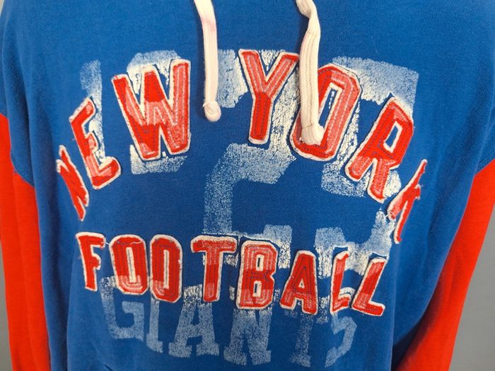 Sweat à capuche hoodie NFL / homme taille XL bleu et rouge/ full broderies ( 293) - photo numéro 3