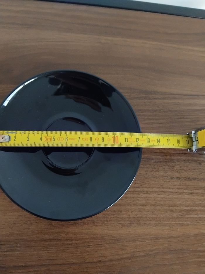 6 sous tasses ou coupelles noires - photo numéro 8