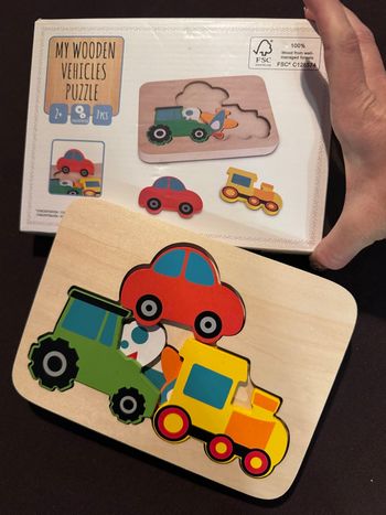 Puzzle bois véhicules de transport