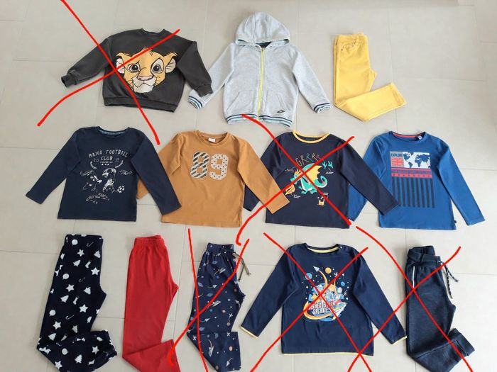 Lot 7 vêtements garçon 5 ans SM, TAO