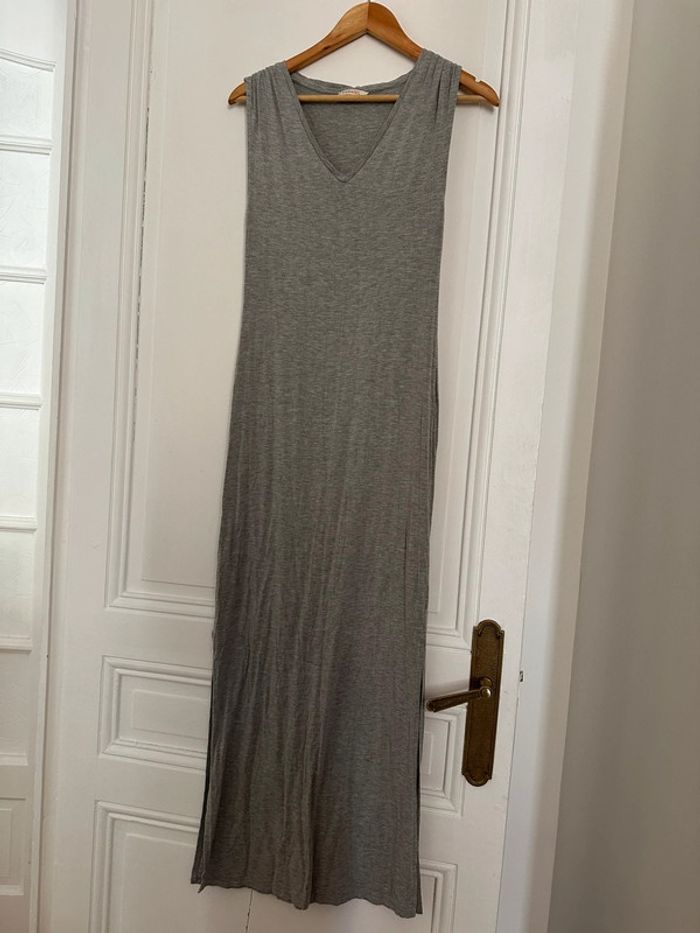 Robe longue confort camaïeu