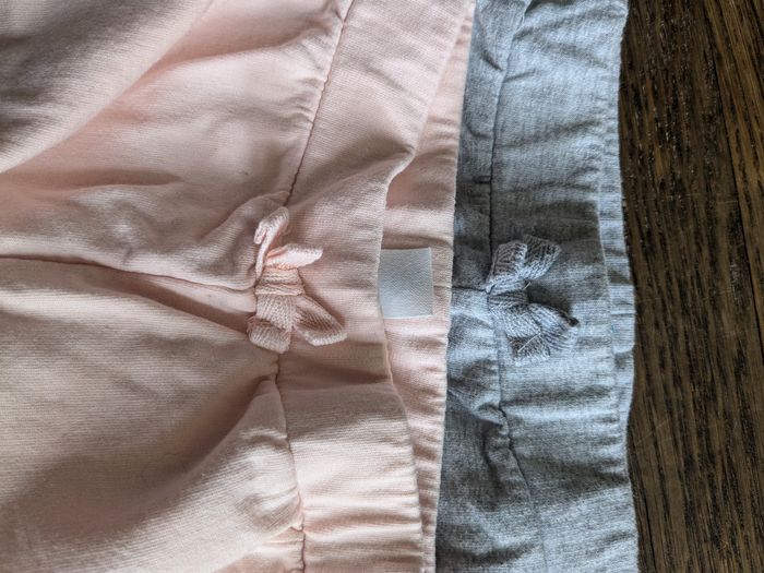 Lot de 2 pantalons U touts petits gris rose 6mois - photo numéro 3