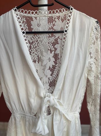 Combi short à dentelle