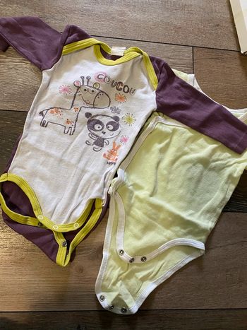 Lot de 2 bodies 12 mois
