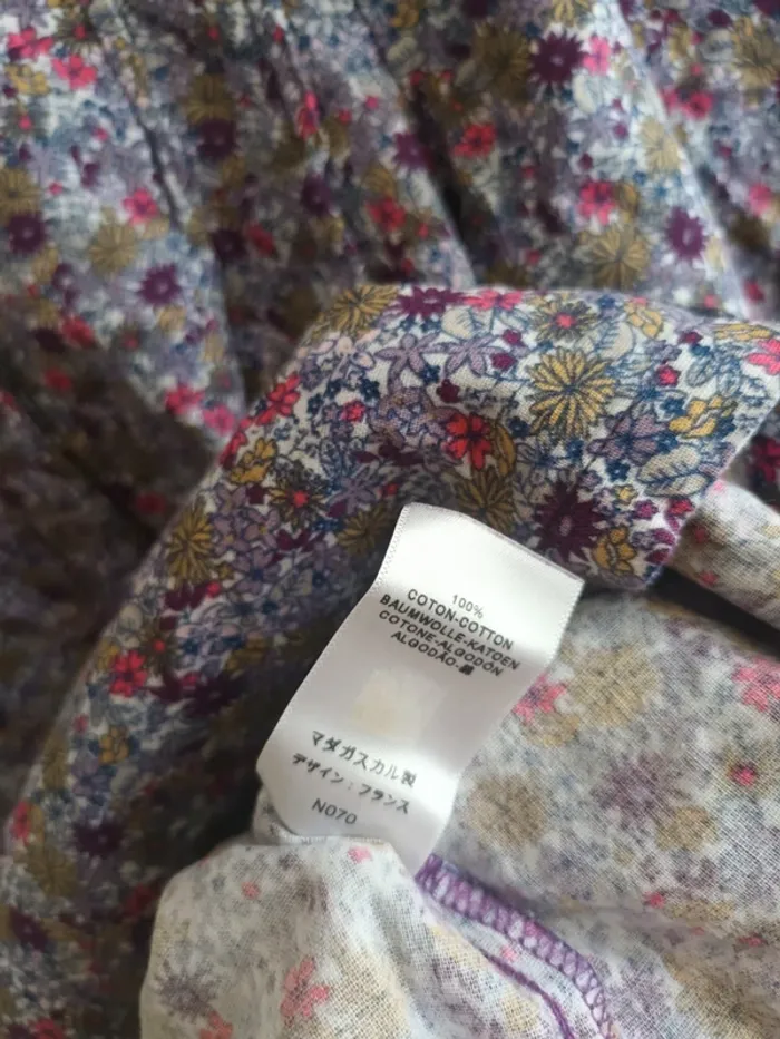 Robe fleurie Liberty Petit Bateau 3 ans 94 cm - photo numéro 5