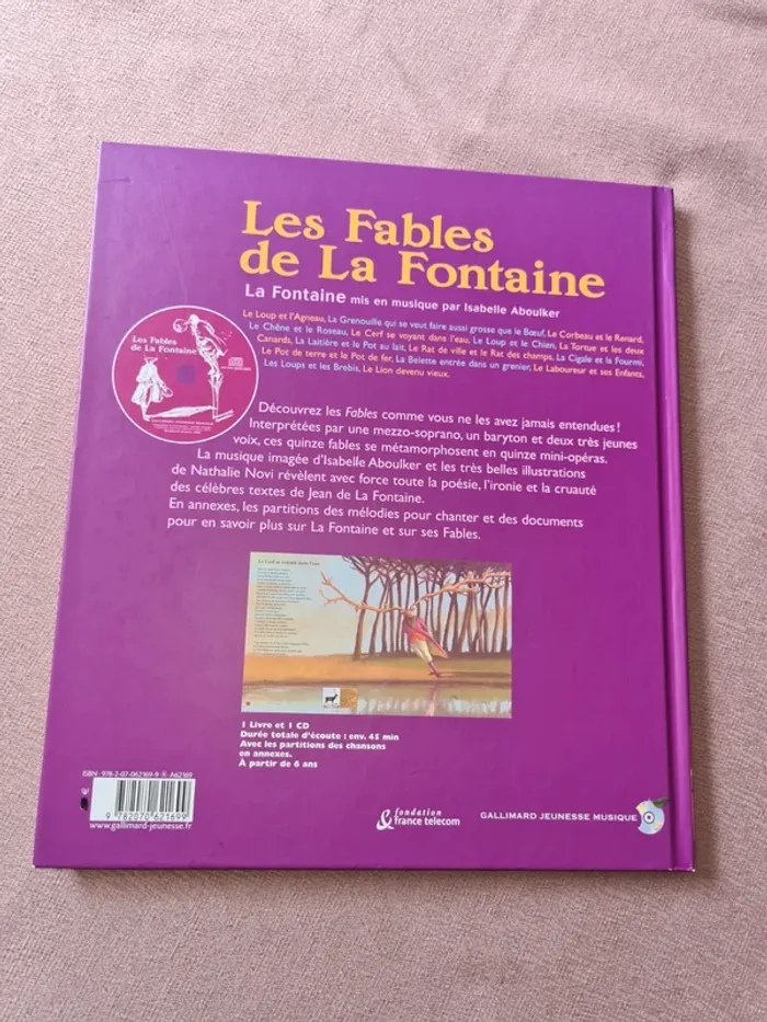 Livre les fables de la fontaine avec CD - photo numéro 10