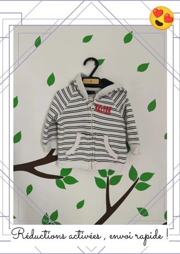 Veste marinière bébé 3 mois