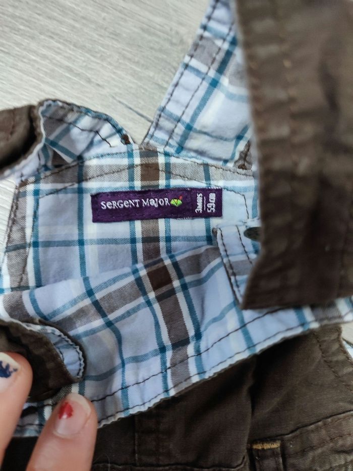 Salopette marron sergent major très bon état - photo numéro 2