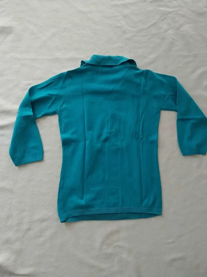 Pull turquoise TS - photo numéro 4