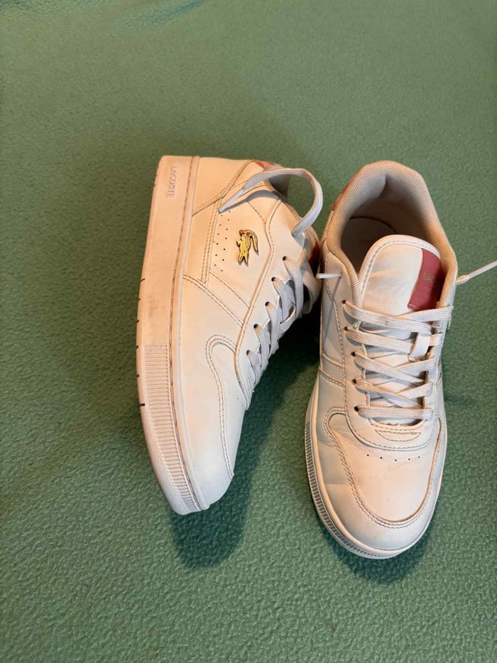 Basket Lacoste rose blanc - photo numéro 5
