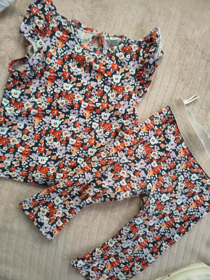 Ensemble fleur bébé fille