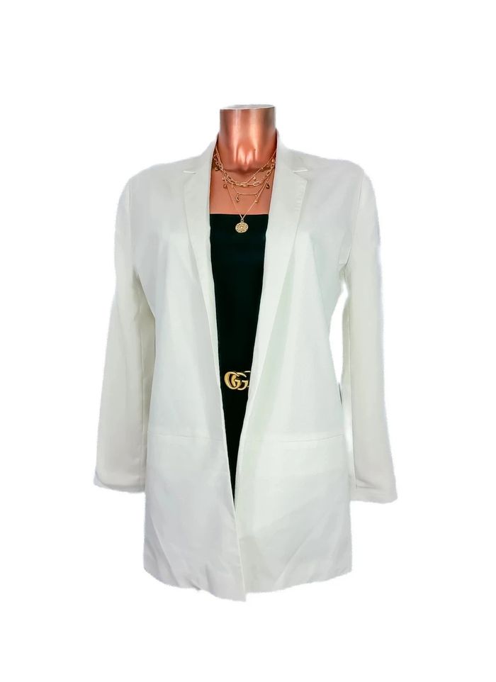 Magnifique blazer blanc long - photo numéro 3
