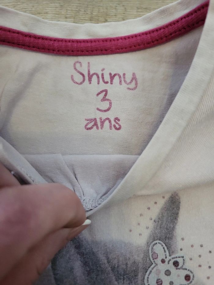 T-shirt ML fille 3 ans Shiny - photo numéro 2