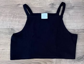 Tee-shirts court noir fille Zara