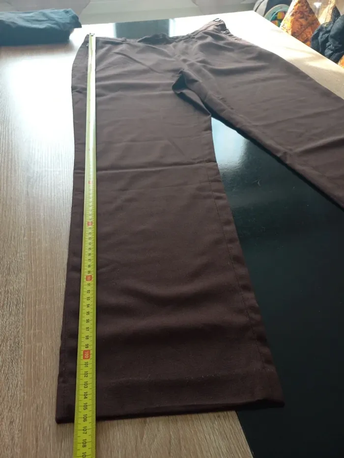Pantalon marron femme T46 - photo numéro 11