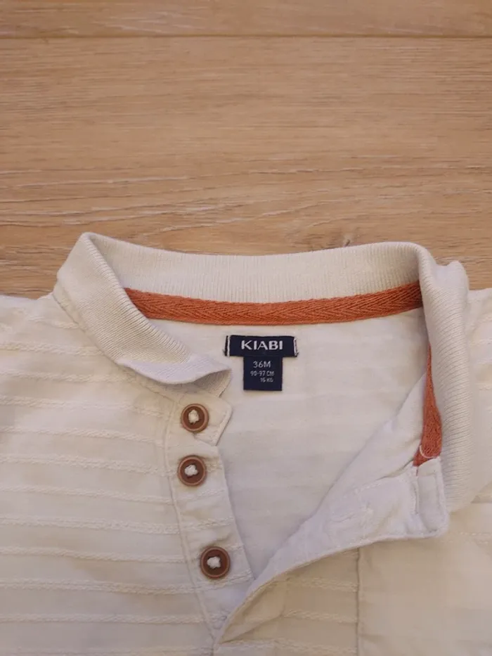 Polo rayures cousues - photo numéro 2
