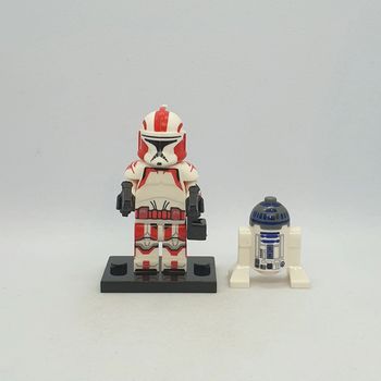 🌠 Figurine Star Wars - Commander Stone avec R2-D2 - (Style Lego) 🌠