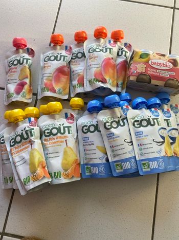 Desserts et compotes bébé 4 mois et plus