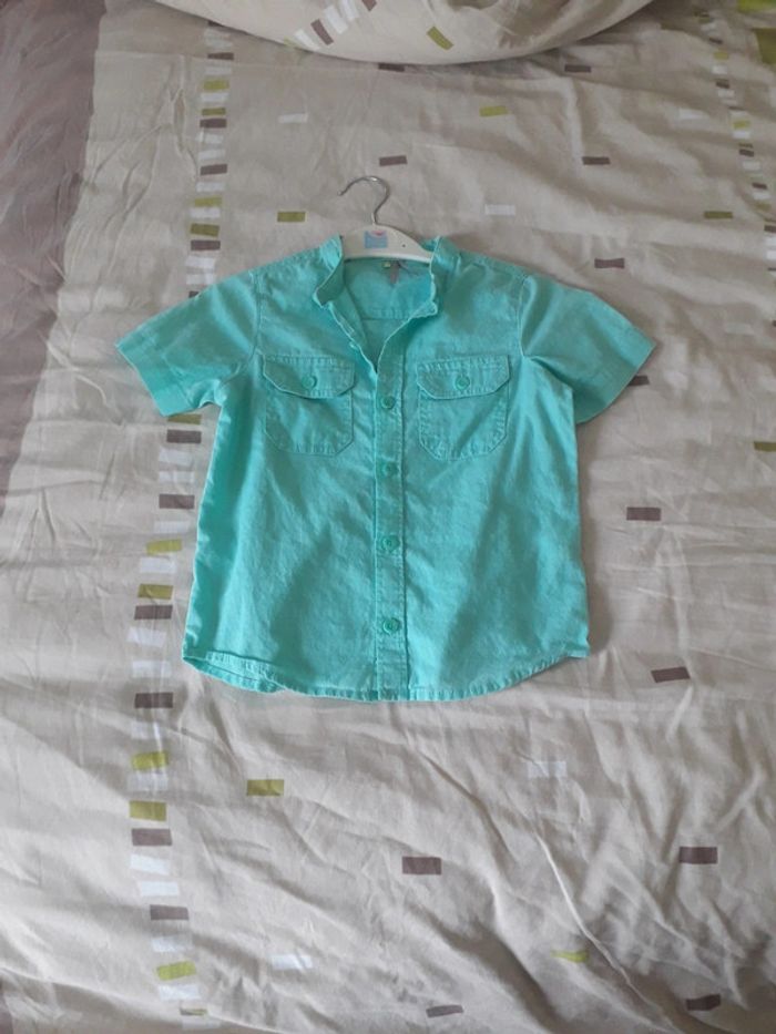 Chemise garçon manches courtes