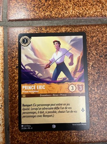 Carte Lorcana - Prince Éric : Prince navigateur - 21/204 - FR - 4
