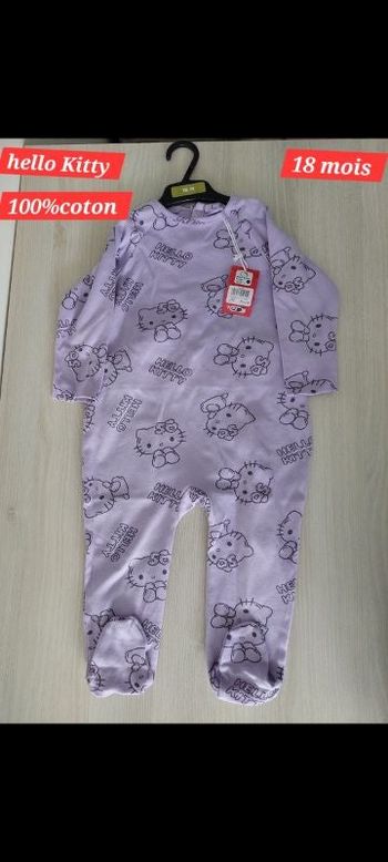 Grenouillère Hello Kitty fille 18mois