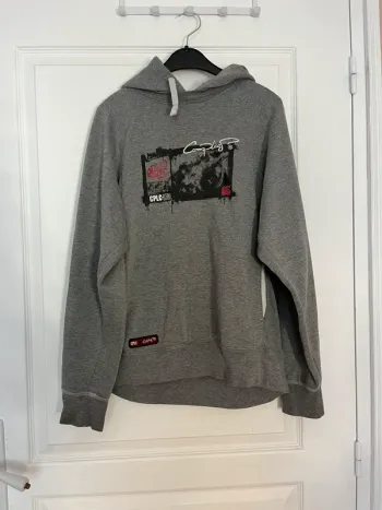 Sweat à capuche gris