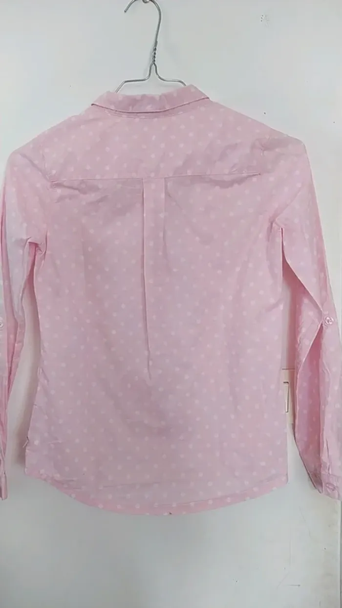 Chemise rose🍥 à pois filles 10 ans Okaïdi - photo numéro 5