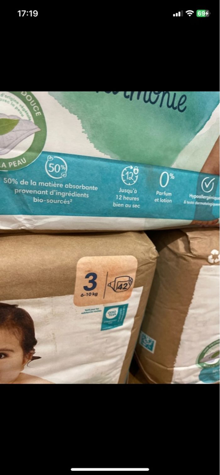 Lot de 3 paquets Pampers harmonie - photo numéro 4