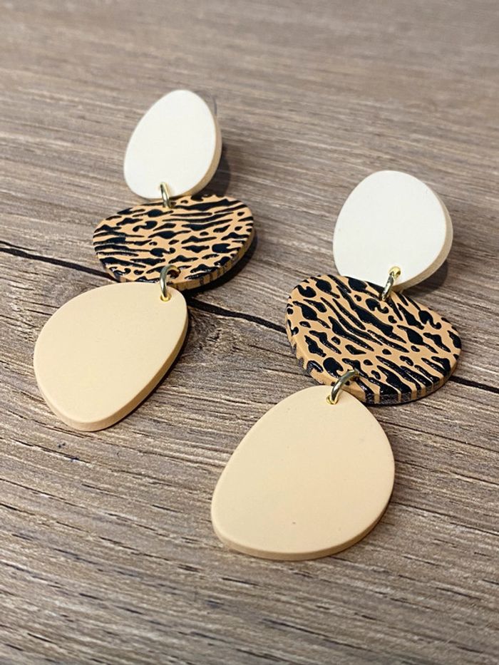 Paire de boucles d’oreille bohème chic - photo numéro 3