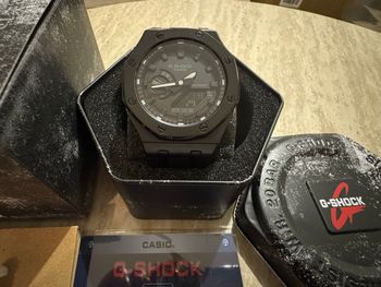 G-Shock GM-2100 CasiOak – Bracelet Silicone noir, cadran métal