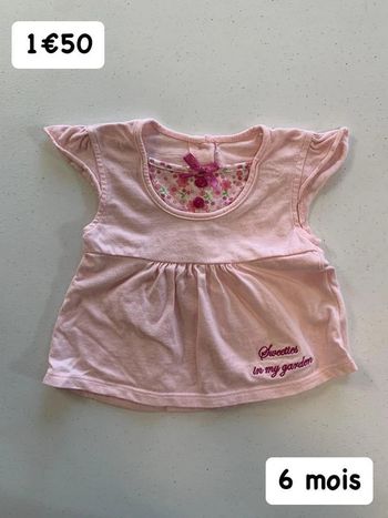 T-shirt 🎀 6 mois