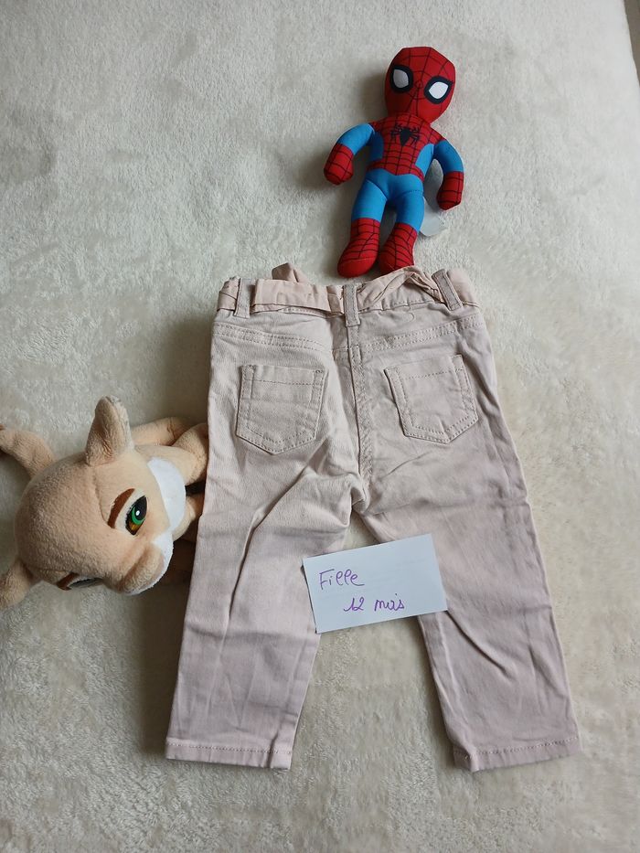 Pantal9n rose clair tres bon etat 12 mois fille kiabi - photo numéro 5