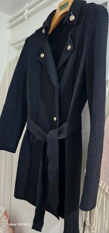 Manteau Caban laine bouille Woolmark Saint James Taille 36