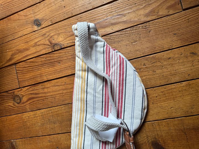 Sac banane upcyclé tissu vintage #RAY54 - photo numéro 7