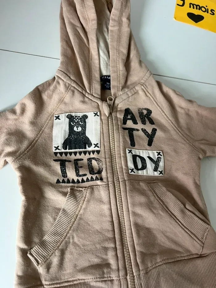 Gilet zippé 9 mois garçon - photo numéro 2