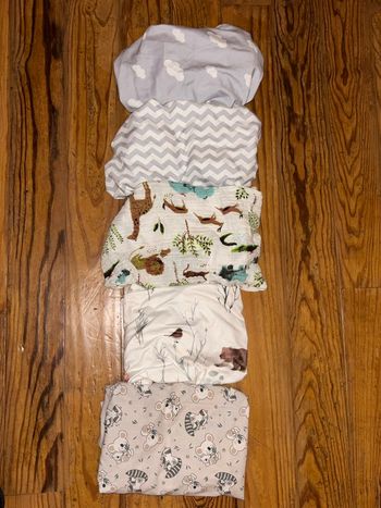 Lot 5 draps housse Cododo