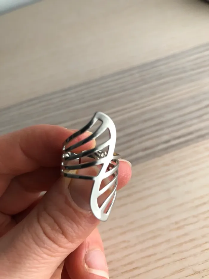 Bague argentée