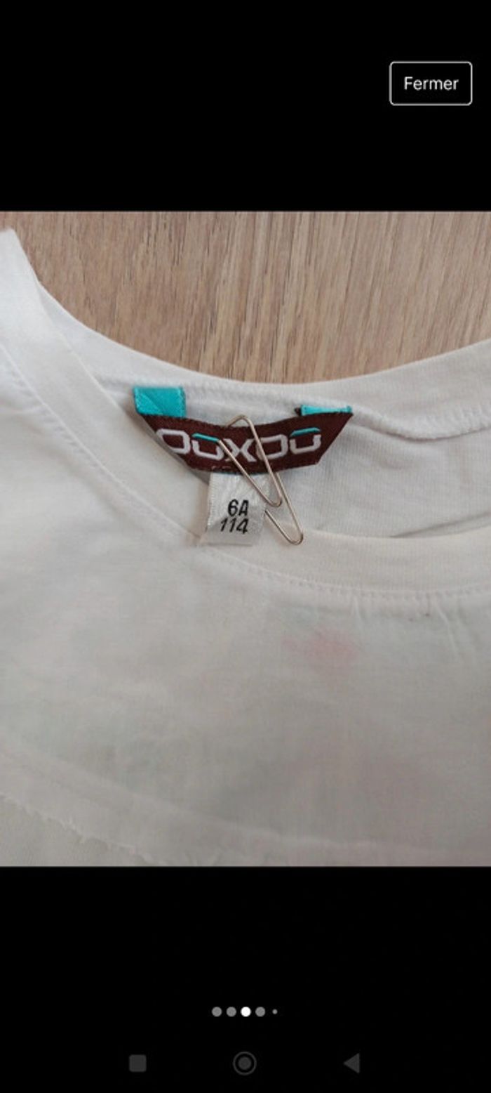 T-shirt blanc ooxoo 6 ans et jupe kaki Mexx 100 % coton - photo numéro 3