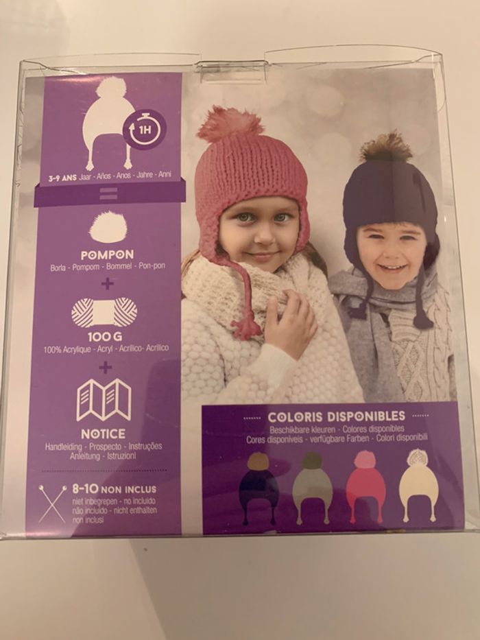 Kit Bonnet « My junior box » gris clair. - photo numéro 2