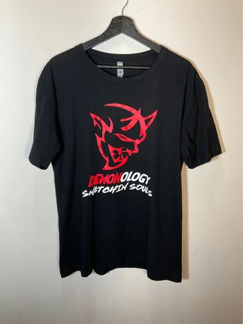 T-shirt noir pour homme Demonology Dodge Demon taille L 394