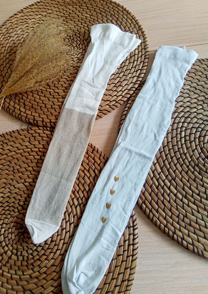 Lot 2 collants fins TAO taille 18/20