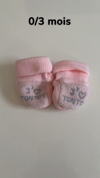 Petit chaussons j’aime tonton