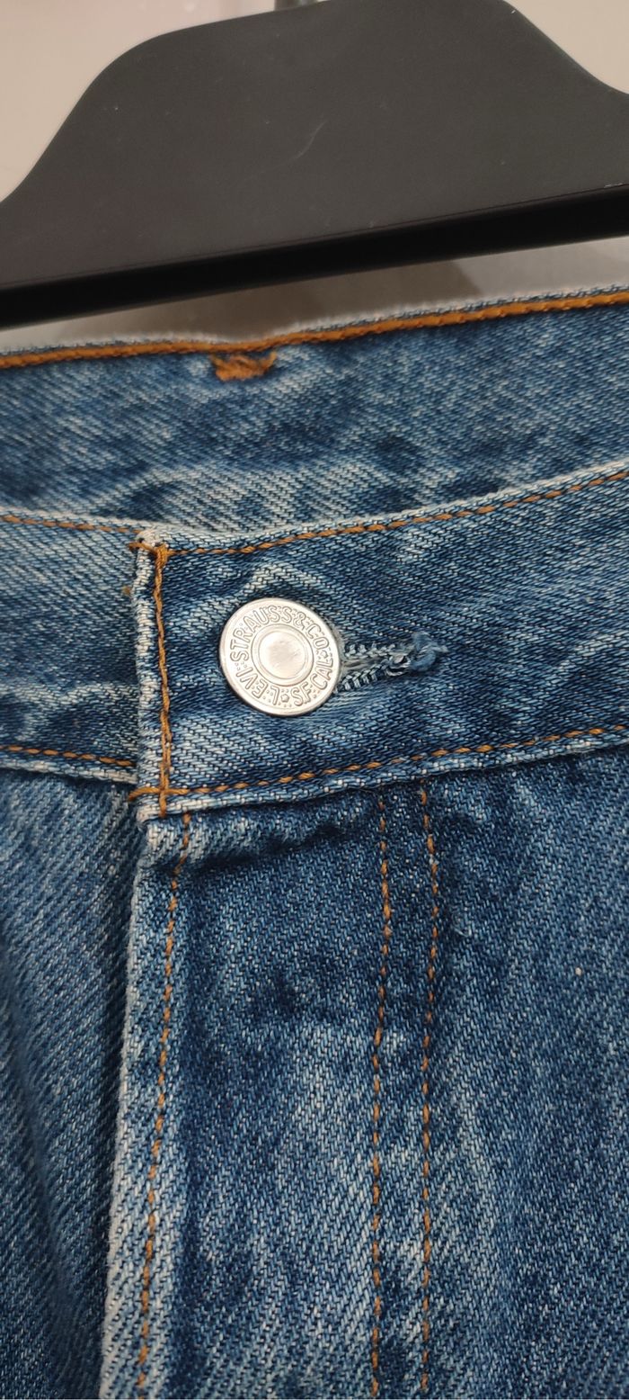 Jean Levi's 501 Vintage en Denim Bleu W36 L32 - photo numéro 8