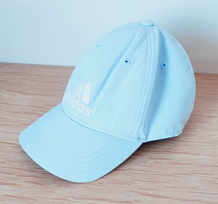 🦎 Casquette enfant - Bleu ciel - Adidas - TU 🦎