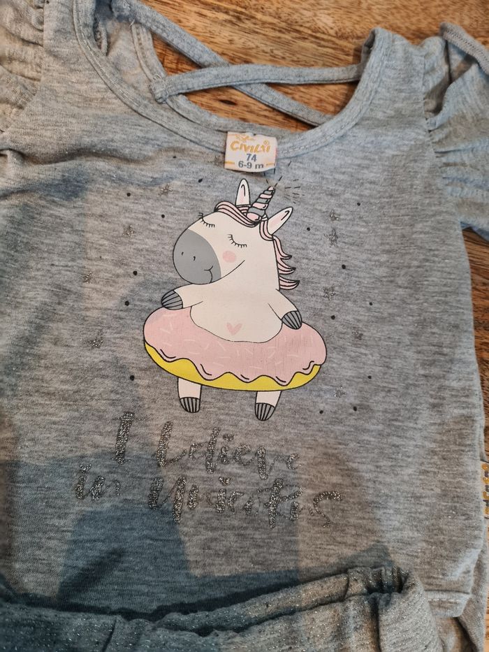 Ensemble body short 9 12 mois 74 cm été - photo numéro 2