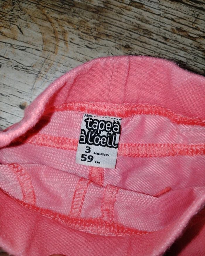 Joli pantalon jegging fille 3 mois TAO - photo numéro 3