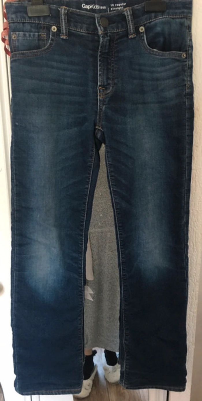 Jean slim brut bleu marine 10 ans GAP