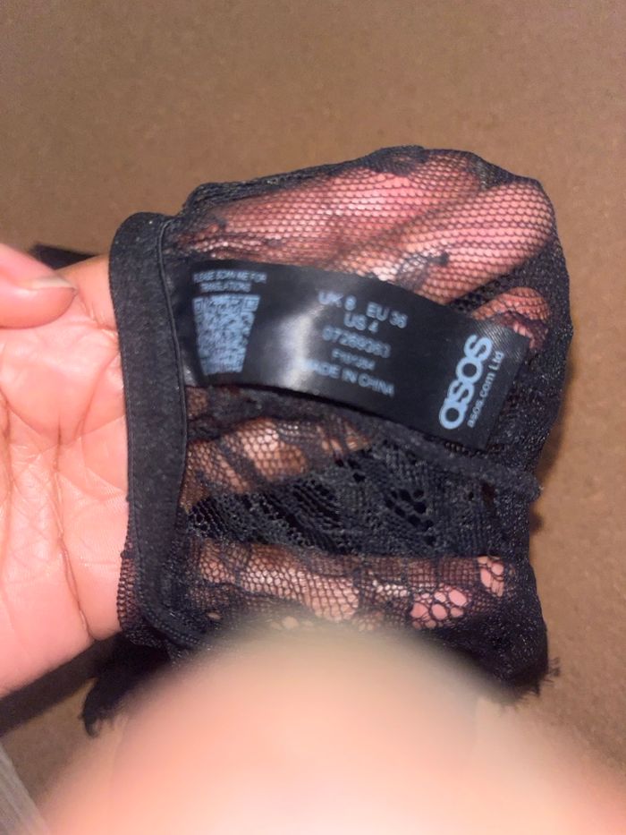 Shorty en dentelle Taille Xs taille haute - photo numéro 3