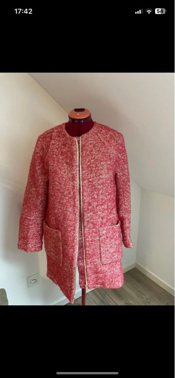 Manteau rose Zara