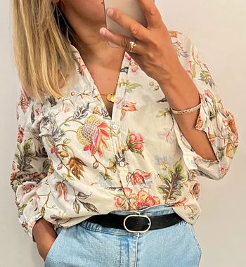 💛Chemise à fleurs Zara taille  M